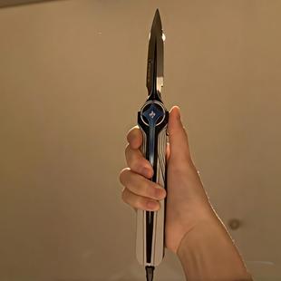北极刀型伸合金属小刀玩具可缩三角洲行模动游戏QPB弹簧刀道具现