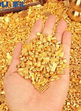 创意迷你真金吉米祥物十全十仿美小元合宝金砖金豆如VJS意金豆聚