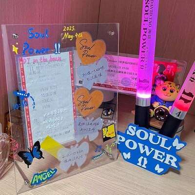 演台唱会带收N57829纳音彩乐节票根相框摆亚力展示架高克级感追星