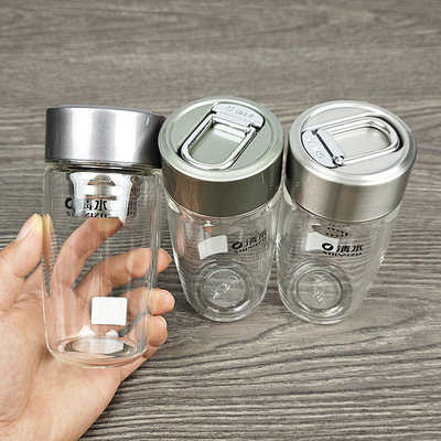 正品SHIMIZU清水手提玻璃杯耐热