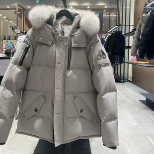 Moose Knuckles慕瑟纳可加拿大小剪刀3Q男士带帽保暖鹅绒羽绒服