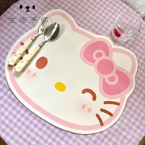 生活予你可爱猫咪厨房台面沥水垫隔热碗盘餐垫防烫餐垫吸水速干垫