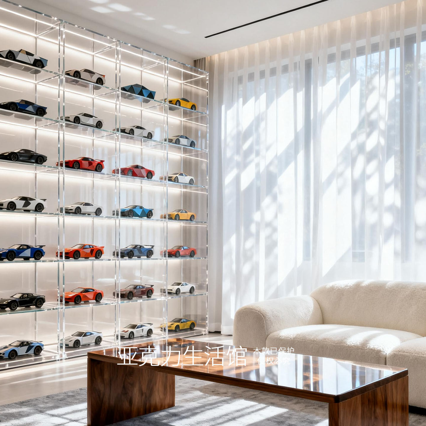 定制发光手办亚克力展示柜