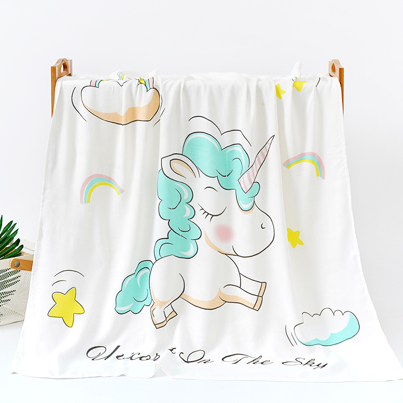 寶寶浴巾純棉卡通薄款四季通用