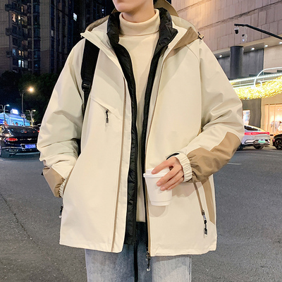 羽绒内胆户外冲锋衣三合一