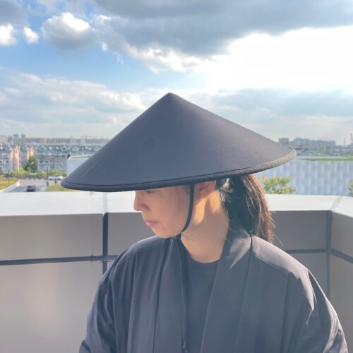 無诤侠客斗笠帽户外露营禅意修行