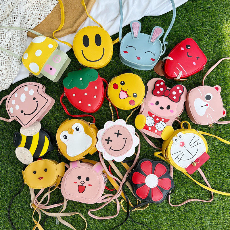 花朵小包包女童单肩包儿童斜挎包宝宝零钱包可爱小孩卡通兔子包潮