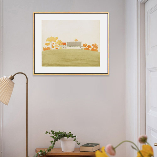 小众电表箱装饰画莫兰迪可定制