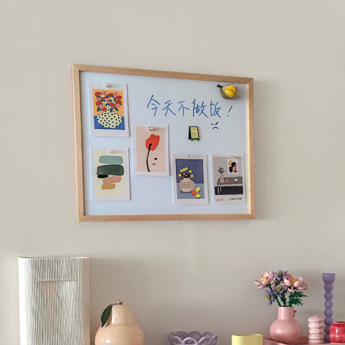 可定制实木磁吸白板电表箱装饰画