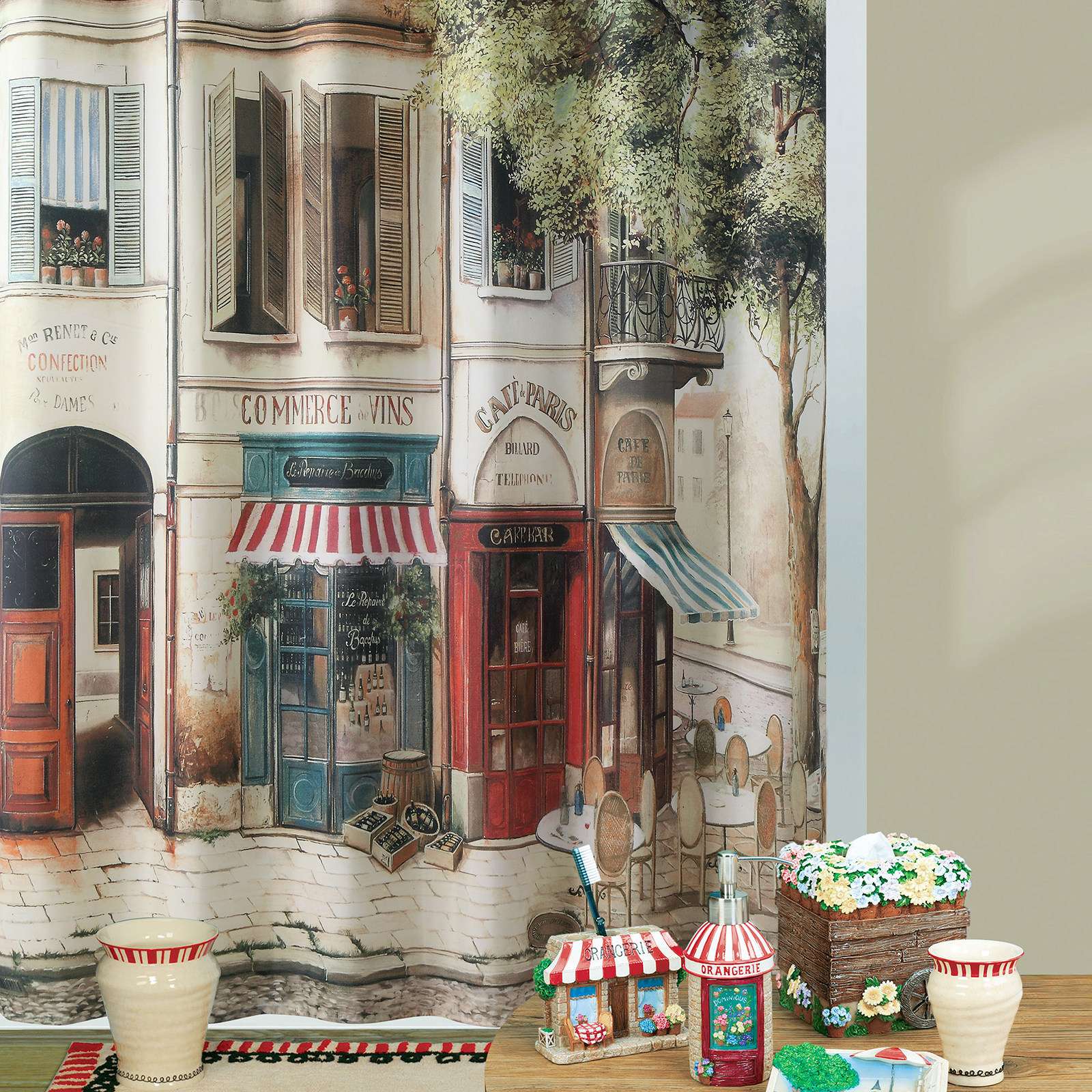 欧式浪漫复古创意浴帘涤纶加厚防水防霉环保卫生间干湿分离隔断帘