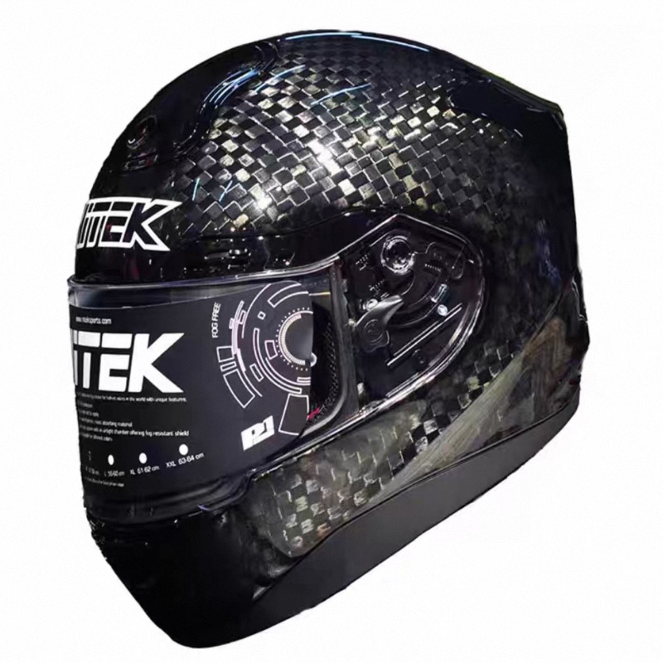 断码断色大促销美国NITEK碳纤维摩托车头盔全盔跑盔赛盔轻量舒适