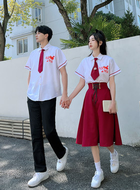 2026夏季新款情侣装初高中生合唱演出服学院风学生班服JK制服套装