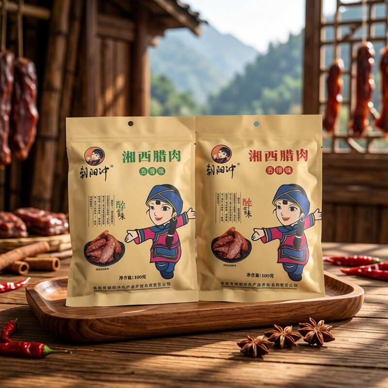 湘妹子湘西腊肉张家界土特产湖南手撕腊肉湘西小吃零食香辣五香味