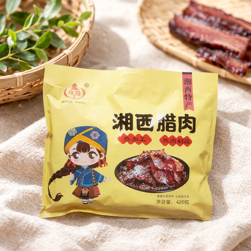 湖南张家界特产枞林湘西腊肉手撕腊肉420g腊肉零食小吃伴手礼
