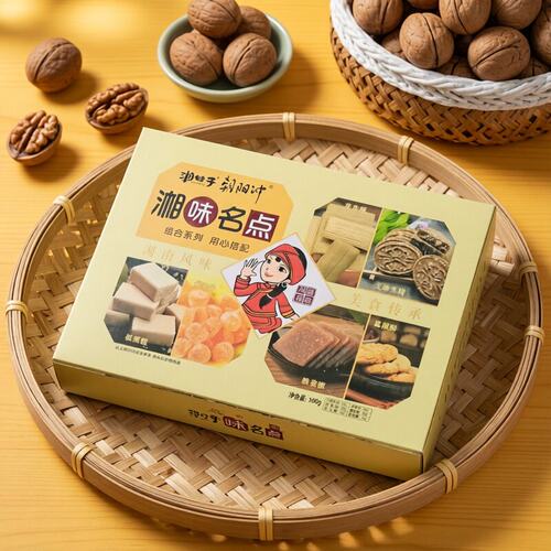 湖南张家界特产湘妹子湘味名点组合糕花生酥葛根软糖软姜糖伴手礼