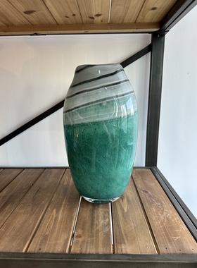 大号水培古法琉璃花瓶摆件