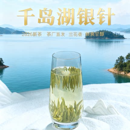 千岛银针2026新茶明前特级高山毛尖绿茶千岛湖茶叶特产玉叶礼盒装