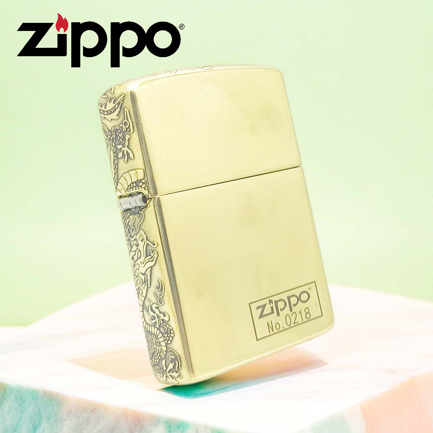 ZIPPO打火机限量侧三面盘龙纹