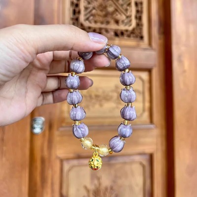 南普陀紫铃兰醒狮手串