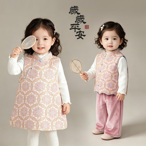 女童新中式汉服周岁礼服套装秋款