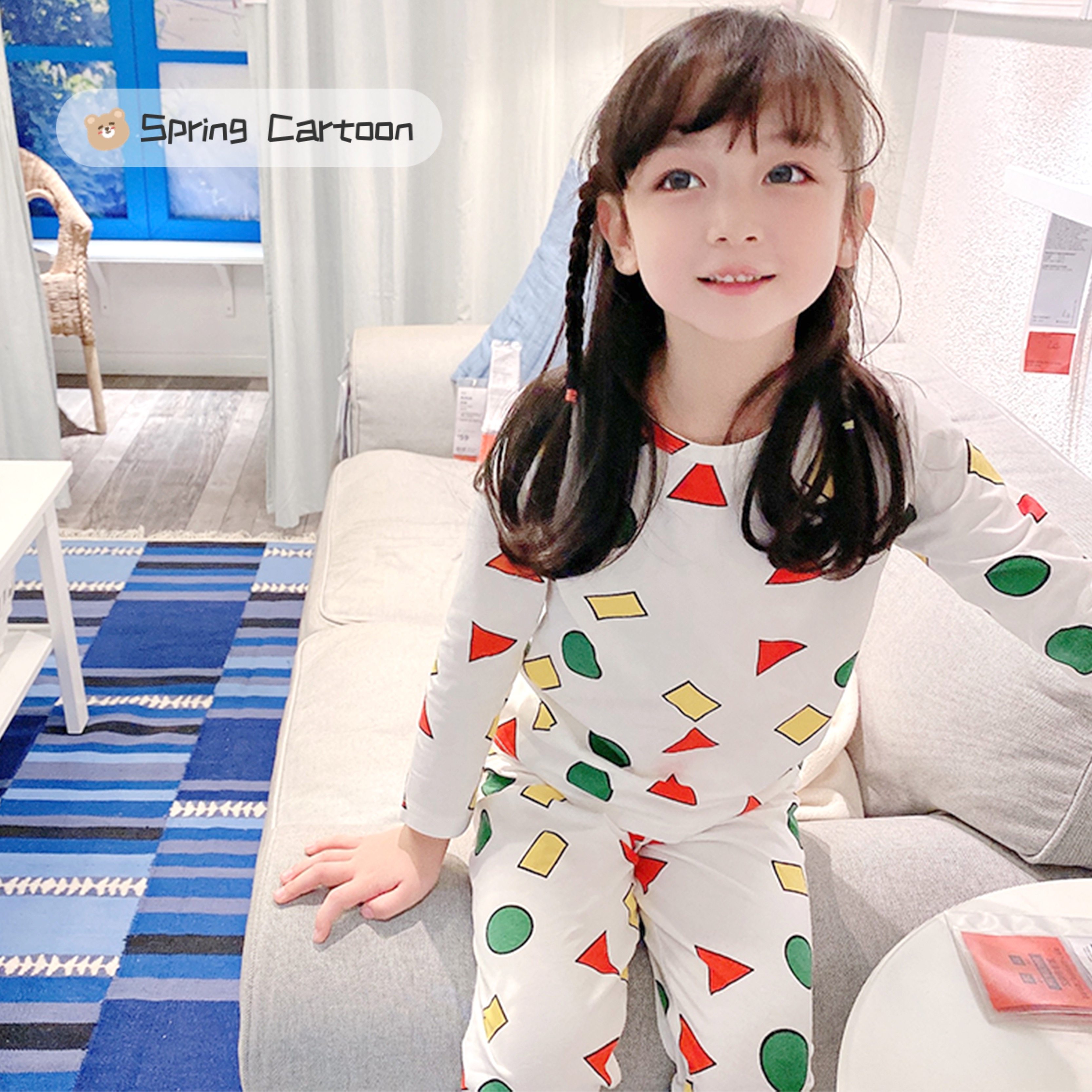 动漫小新儿童同款宝宝居家服男女长袖内衣睡亲子套装保暖pajamas,童装/婴儿装/亲子装,家居服套装,淘宝优惠券,粉丝福利购,淘宝优惠卷