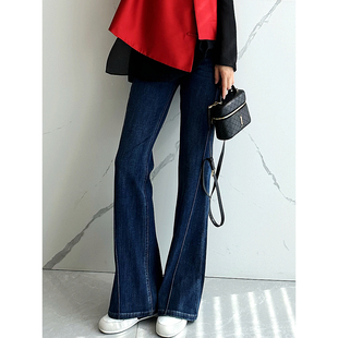 C4830时尚巴黎的老店 超强显瘦力 四面弹 立体骨缝微喇牛仔裤三色