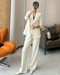 时尚巴黎的老店 高及感十足！全羊毛西服套装 松身西装+长裤C2130