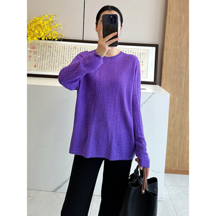 老店 巴黎 慵懒 超轻盈 多色 C4604 肌理感宽松羊毛罩衫 时尚