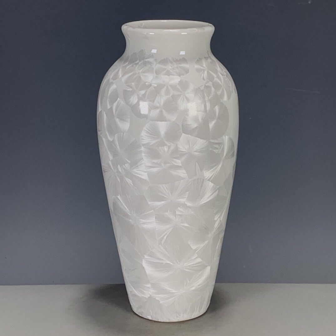 瓷器捡漏清代雍正年制窑变釉结晶花瓶插花赏瓶