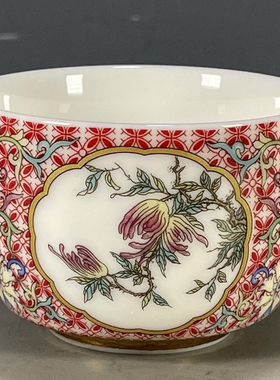 古董古玩旧货老货精品收藏主人杯 大清乾隆年制寿桃纹主人杯茶杯