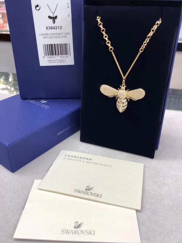 香港代購 Swarovski施華洛世奇小蜜蜂項鏈 毛衣鏈 吊墜 2018新款
