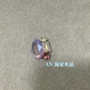 进口施家钻美甲钻奥钻饰4120-透明大鸽子蛋10*14mm材料包