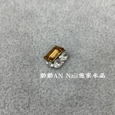 246浅黄水晶施华洛8*6贴钻美甲钻成品钻球 4527小冰糖华子