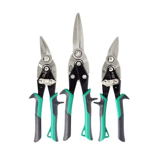 世达航剪英式铁皮剪铁板剪铝板剪