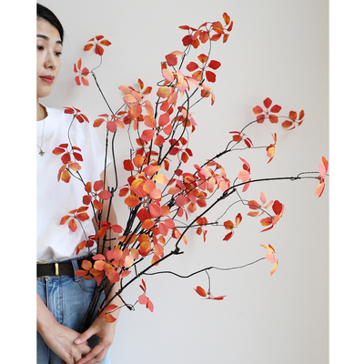 特大山归来铁线莲观音莲仿真花假花绢花客厅玄关插花摄影道具