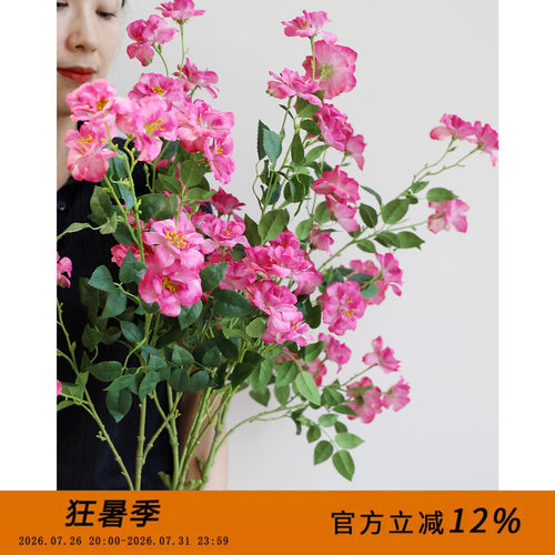 蔷薇仿真花假花干花月季花