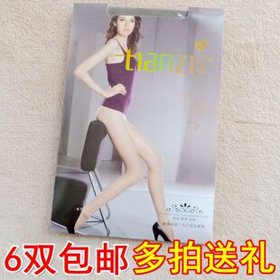 加裆耐穿 包芯丝 天姿8201 丝袜 超薄透明 女 实拍 袜子 12D 连裤