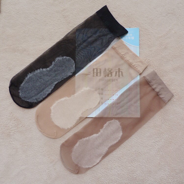10双包邮 美拉美006 超薄隐形女丝袜 松口短袜脚底防滑水晶对对袜