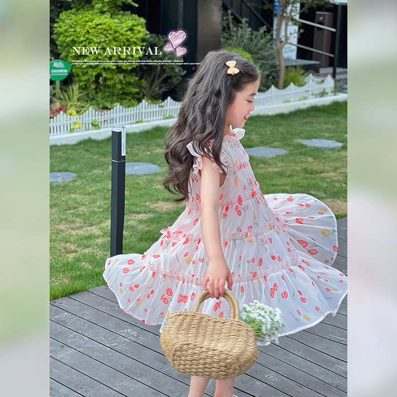 女童连衣裙洛丽塔公主裙小女孩秋装2025新款宝宝蓬蓬公主仙女裙