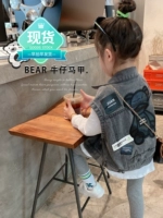 Весенний жилет, весенняя детская джинсовая куртка, тренд сезона, подходит для подростков, детская одежда, в корейском стиле