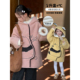 女童呢大衣2025冬季 儿童加绒加厚呢子外套中大童洋气连帽上衣 新款