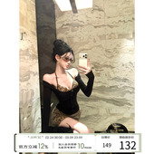 针织上衣半身裙豹纹套装 灰尘邓邓 女2025新款 搭配一整套冬装 韩式