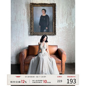 灰尘邓邓 波点挂脖连衣裙女2026早春新款 鱼骨V领长裙气质收腰裙子