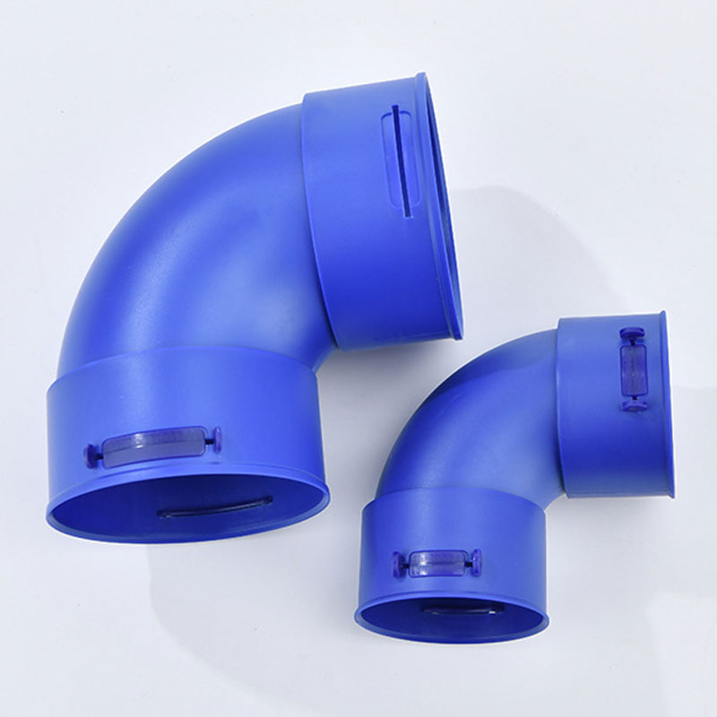 科华森 90度弯头新风pe管道新款75辅助弯头110新风管直角转弯接头
