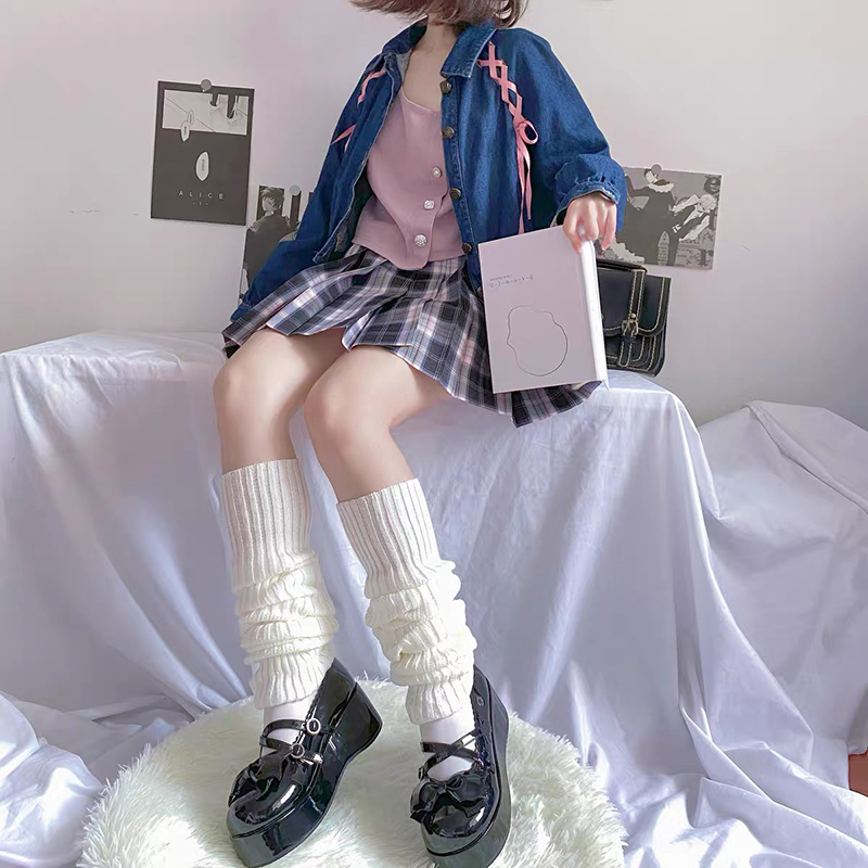 袜套针织加长lolita大象堆堆