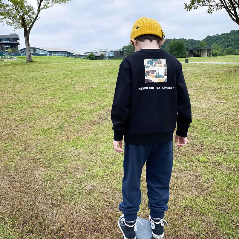 男女童卫衣冬装新款潮洋气大童中小童宝宝加绒加厚运动上衣外套