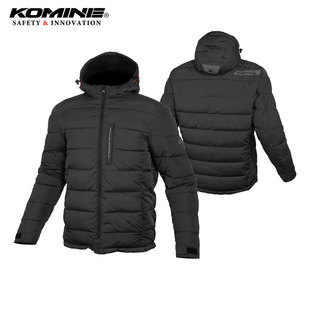 KOMINE新款冬季棉服摩托车骑行服保暖防护连帽夹克防风机车JK-612