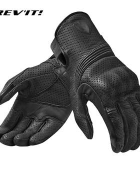 REVIT 飞行3摩托车骑行复古皮手套防摔耐磨触屏夏季打孔四季怪兽3