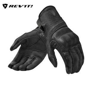REVIT 飞行3摩托车骑行复古皮手套防摔耐磨触屏夏季打孔四季怪兽3