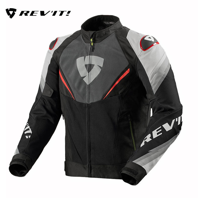 REVIT雷霆3夏季竞速纤维透气夹克摩托车通风骑行服轻薄机车男网眼